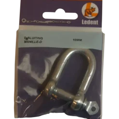 Ledent D-sluiting verzinkt 10 mm