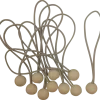 Aanhanger Accessoires > Ledent elastiek lus met bol 10 stuks 4 mm 15 cm
