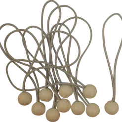 Aanhanger Accessoires > Ledent elastiek lus met bol 10 stuks 4 mm 15 cm