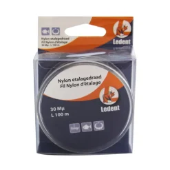 Ledent etalagedraad wit Ø0,3 mm / 100m wit