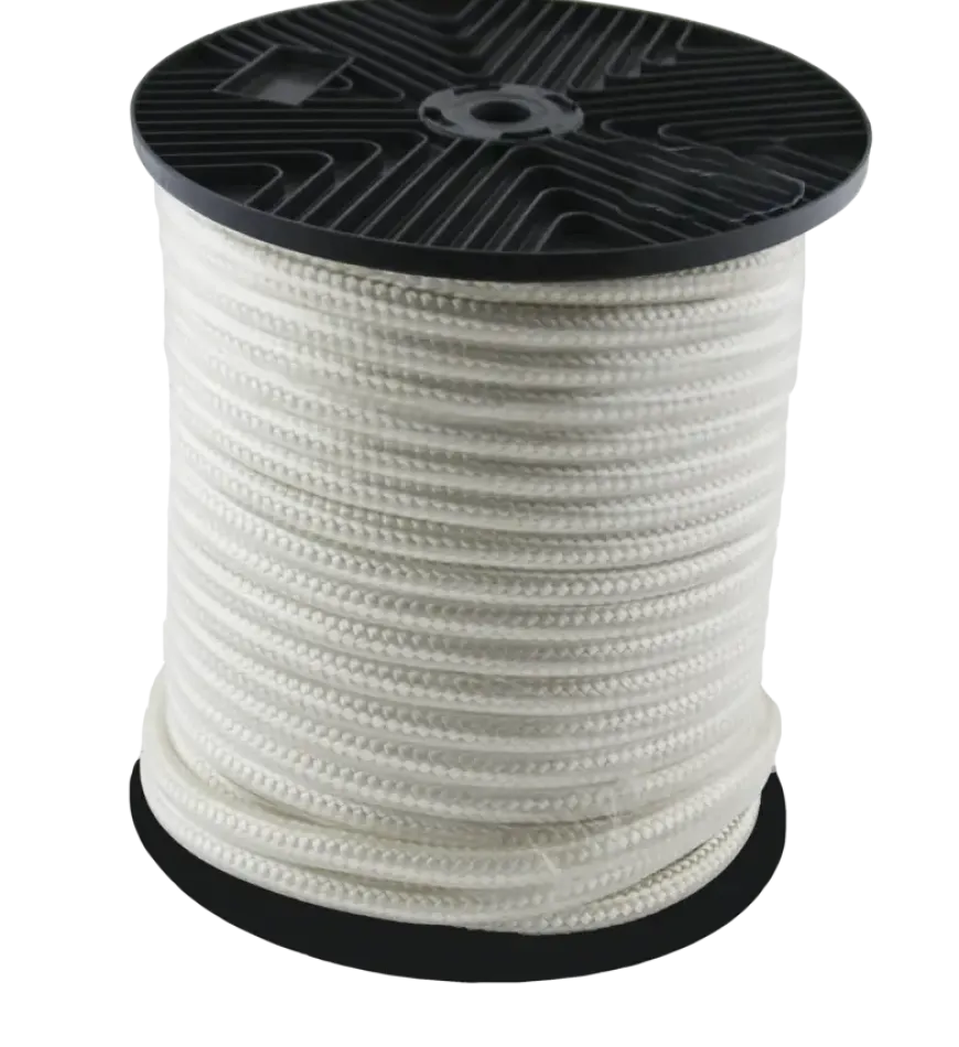 Ledent gevlochten touw wit nylon 4 mm 50 m