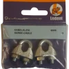 Ledent kabelklem tot Ø 8 mm verzinkt (2 stuks)