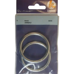 Ledent ring gelast verzinkt 45/60 mm 2 stuks