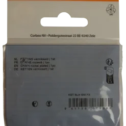 Ledent sleutelbosketting vernikkeld