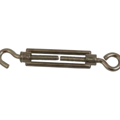 Ledent spanwartel haak/oog verzinkt 5 mm (2 stuks)