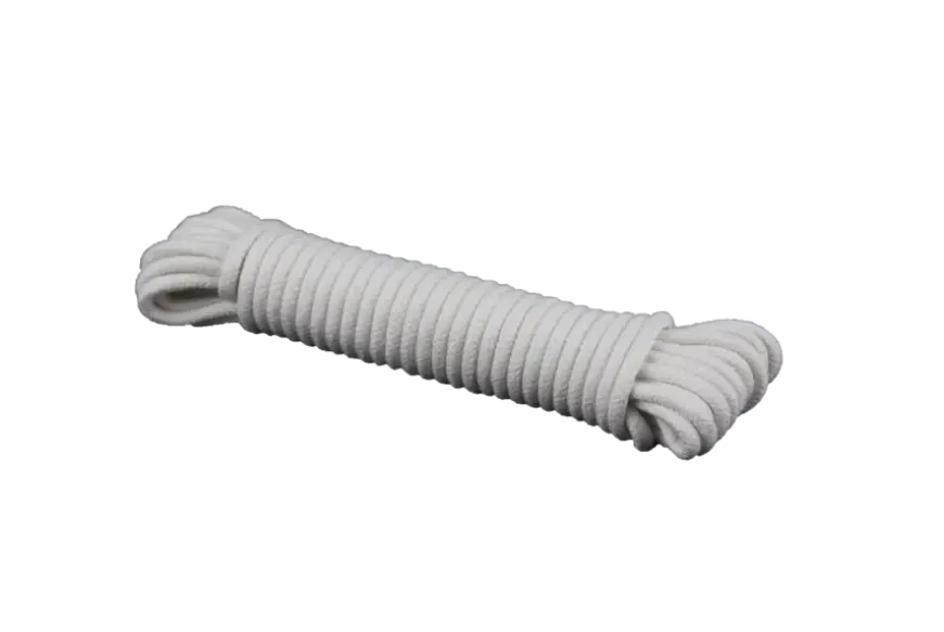 Ledent touw gevlochten naturel katoen 6 mm 10 m
