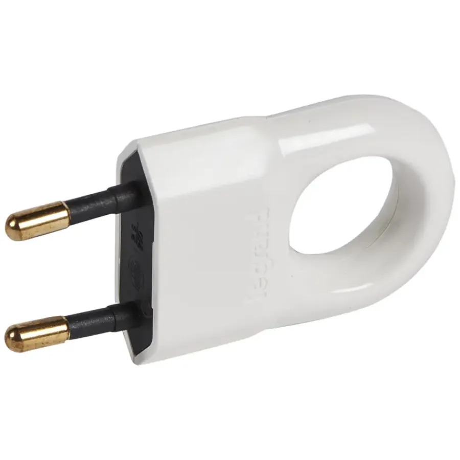 Stekkers > Legrand Eurostekker met Trekoog Wit