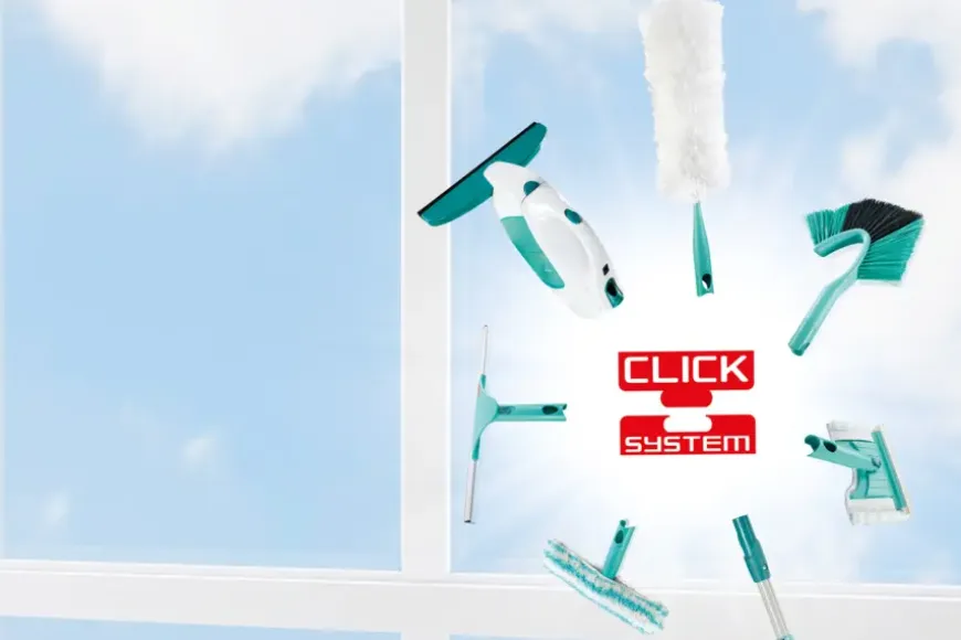 Leifheit Dry & Clean raamwisser met zuig- en click system