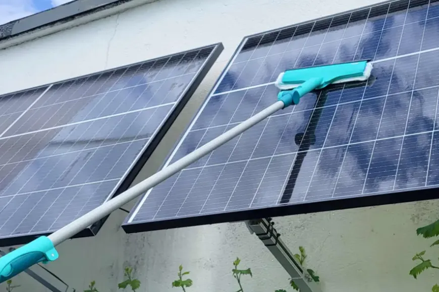 Leifheit Raamwisser 4in1 32 cm met telescoopsteel en draaiknop (110-190 cm) click system