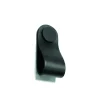 Leren knop Damian zwart 28mm