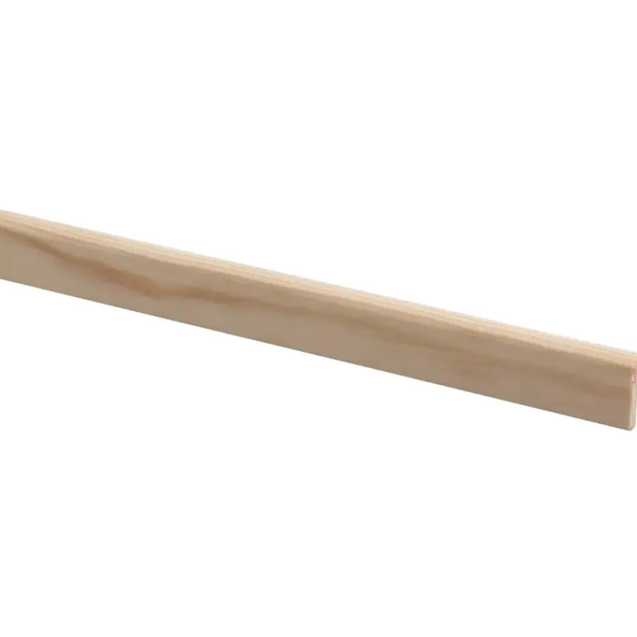 Houtenprofielen|Overgangsprofielen > Geen Lijst hockeystick grenen 9x27 mm lengte 270 cm