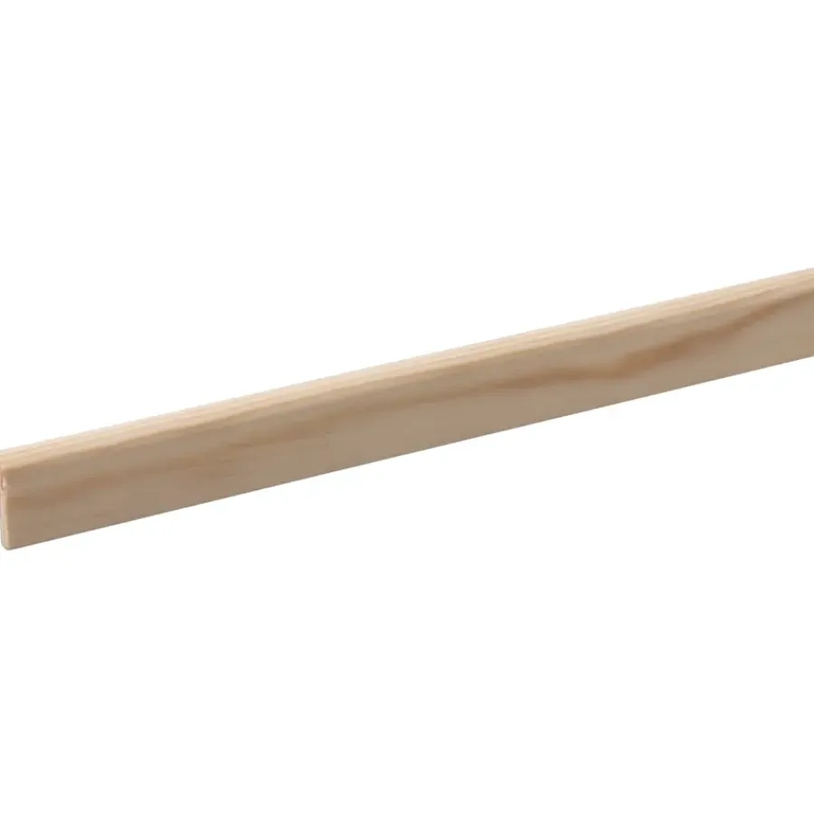 Houtenprofielen|Overgangsprofielen > Geen Lijst hockeystick grenen 9x27 mm lengte 270 cm
