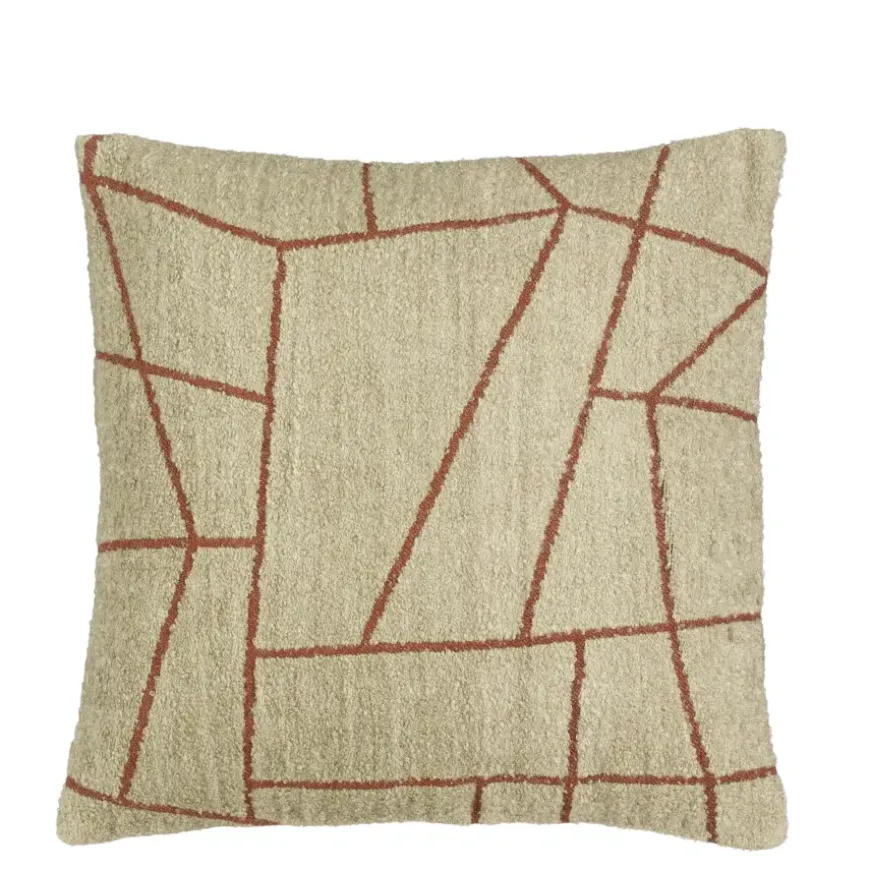 Lines kussen taupe - l45xb45xh10cm