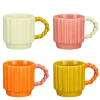 Lizzy mok roze oranje geel licht groen - l11xb8xh8cm