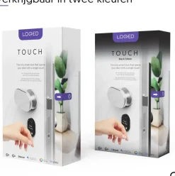 Elektronische Beveiliging|Schuiven & Grendels > LOQED Touch Edition Slim deurslot - zwart