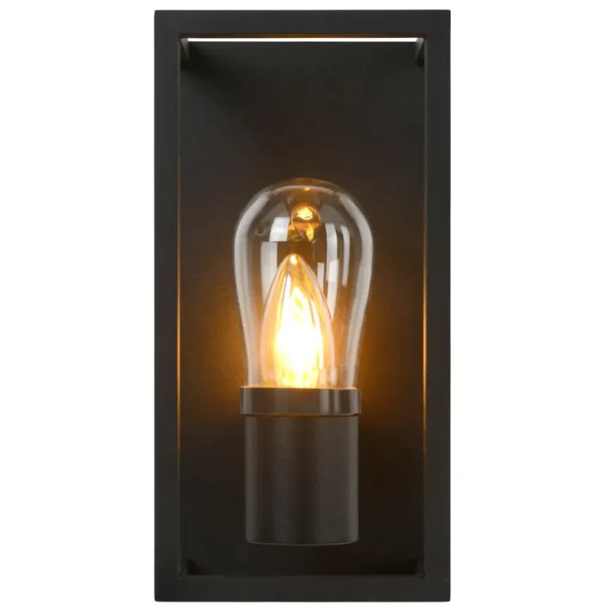 Lucide badkamer wandlamp Carlyn zwart