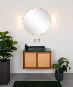 Lucide badkamer wandlamp Jelte IP44 zwart