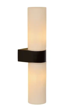 Lucide badkamer wandlamp 2-lichts Jesse IP44 zwart