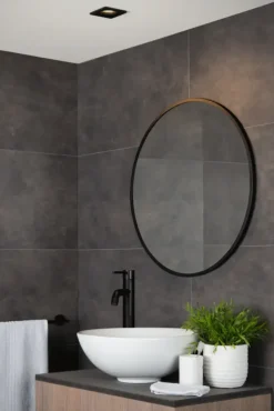 Lucide Ziva Inbouwspot Badkamer zwart