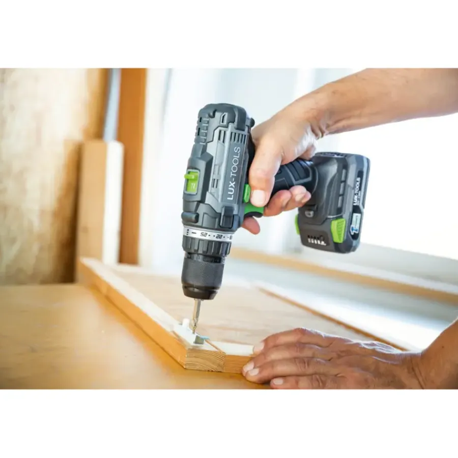 Accuboormachines|Boormachines > LUX 20V accuboormachine + 2,0Ah accu + lader