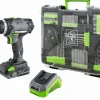 Boormachines > LUX 20V accuboormachine inclusief 2,0Ah accu, lader en koffer met accessoires