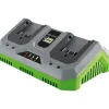 Overige Elektrisch Gereedschap Accessoires > LUX 20V dubbele acculader