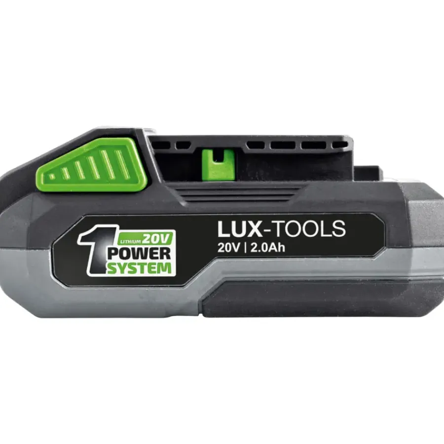 Overige Elektrisch Gereedschap Accessoires > LUX 20V starterset accu 2,0Ah + lader