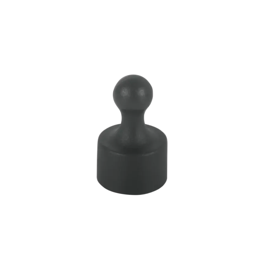 Magneet pion Neodym zwart 12x20mm 4 stuks
