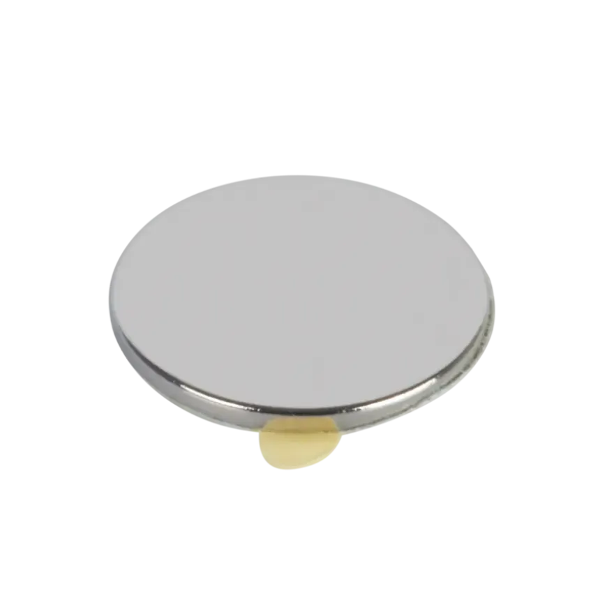 Magneetschijf Neodymium Klevend Zilver 19mm 4 stuks