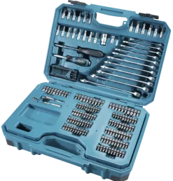 Gereedschapskoffers > Makita accessoiresset 221-delig in koffer E-10883
