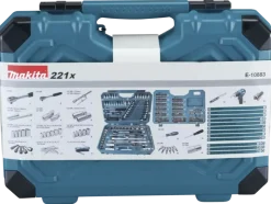 Gereedschapskoffers > Makita accessoiresset 221-delig in koffer E-10883