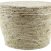 Mand mais husk inclusief deksel naturel D37H27CM
