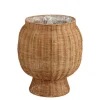 Mand rond bruin - h37xd33cm