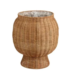 Mand rond bruin - h37xd33cm