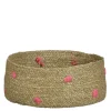 Mand rond licht bruin - h16,5xd40cm