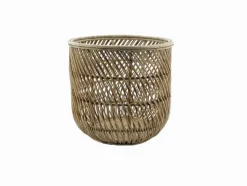 Mand rotan blond D32H35 cm
