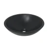 Marho Isla waskom rond 43 x 13 cm solid surface mat zwart