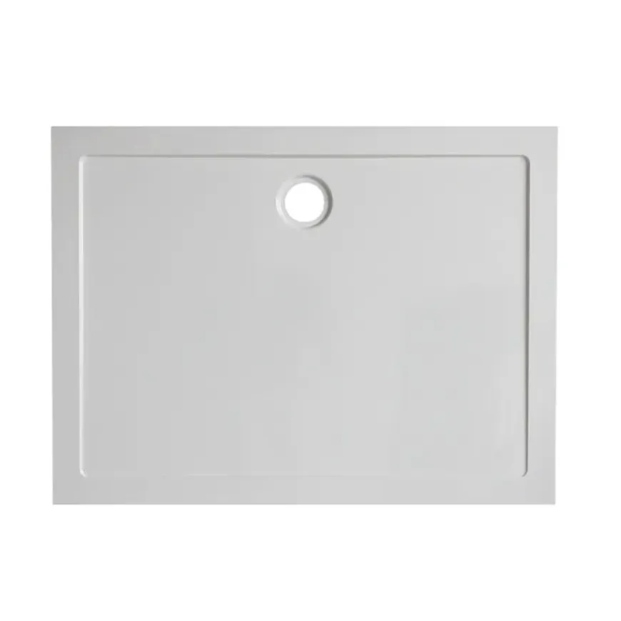 Marho Luxe douchebak rechthoek glanzend wit 120 x 90 x 4 cm