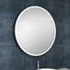 Marho Novi badkamerspiegel verlichting dimbaar mat zwart Ø 80 cm