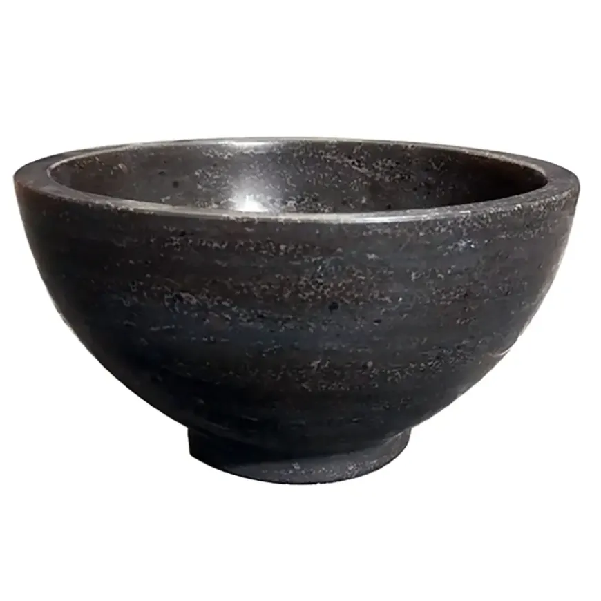 Marho Nudo waskom rond 20 x 11 cm hardsteen gezoet
