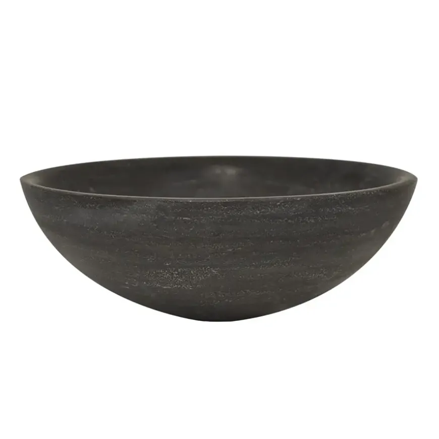 Marho Nudo waskom rond 40 x 14 cm hardsteen gezoet