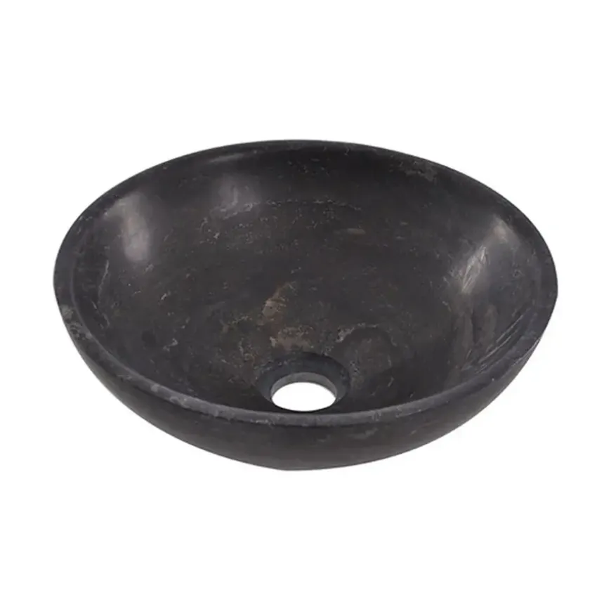 Marho Nudo waskom rond 32 x 12 cm hardsteen gezoet