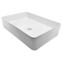 Marho Qira opzetwastafel 35 x 50 x 12 cm keramiek glans wit