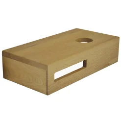 Werkbladen > Marho Tarn wastafelblad toilet rechts 40 x 21 x 10 cm massief hout