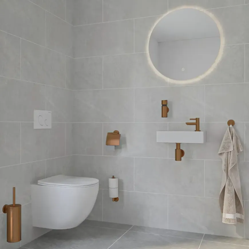 Marho Toiletborstelhouder Luxor brons koper