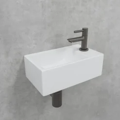 Marho Valdra fonteinkraan gun metal eengreeps