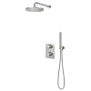 Marho Valdra regendouche set inbouw met thermostaatkraan 25 cm geborsteld staal
