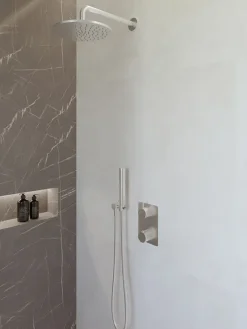 Marho Valdra regendouche set inbouw met thermostaatkraan 25 cm chroom