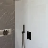 Marho Valdra regendouche set inbouw met thermostaatkraan 30 cm mat zwart