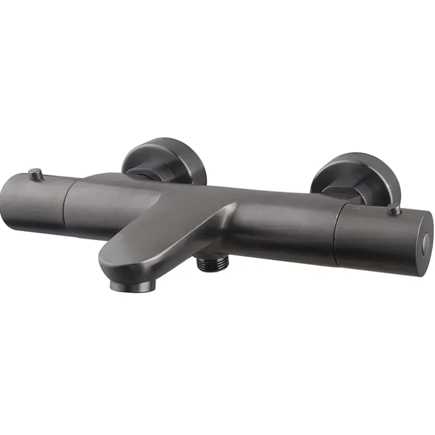 Marho Valdra thermostatische badmengkraan gun metal